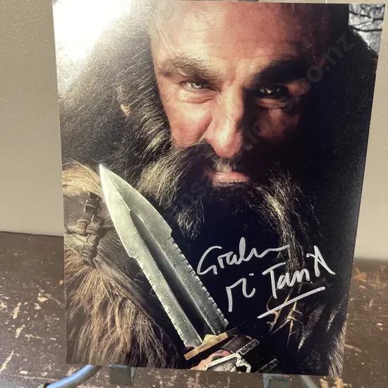 Graham McTavish "Dwalin" Autographed The Hobbit 25 x 20cm Photo
